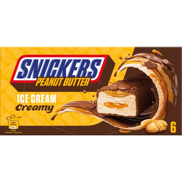SNICKERS Creamy Barra Gelato Formato Multiplo x6 (6 x 39g)